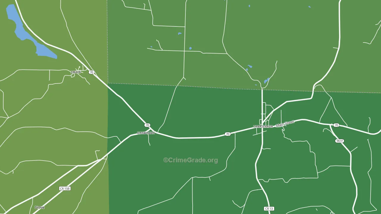 Garwoods, NY Map of Drug-Related Crime Rates