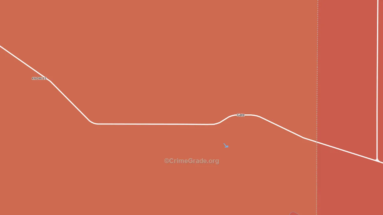 Gate, OK Map of Drug-Related Crime Rates