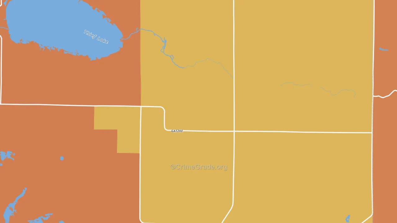 Gatzke, MN Map of Drug-Related Crime Rates