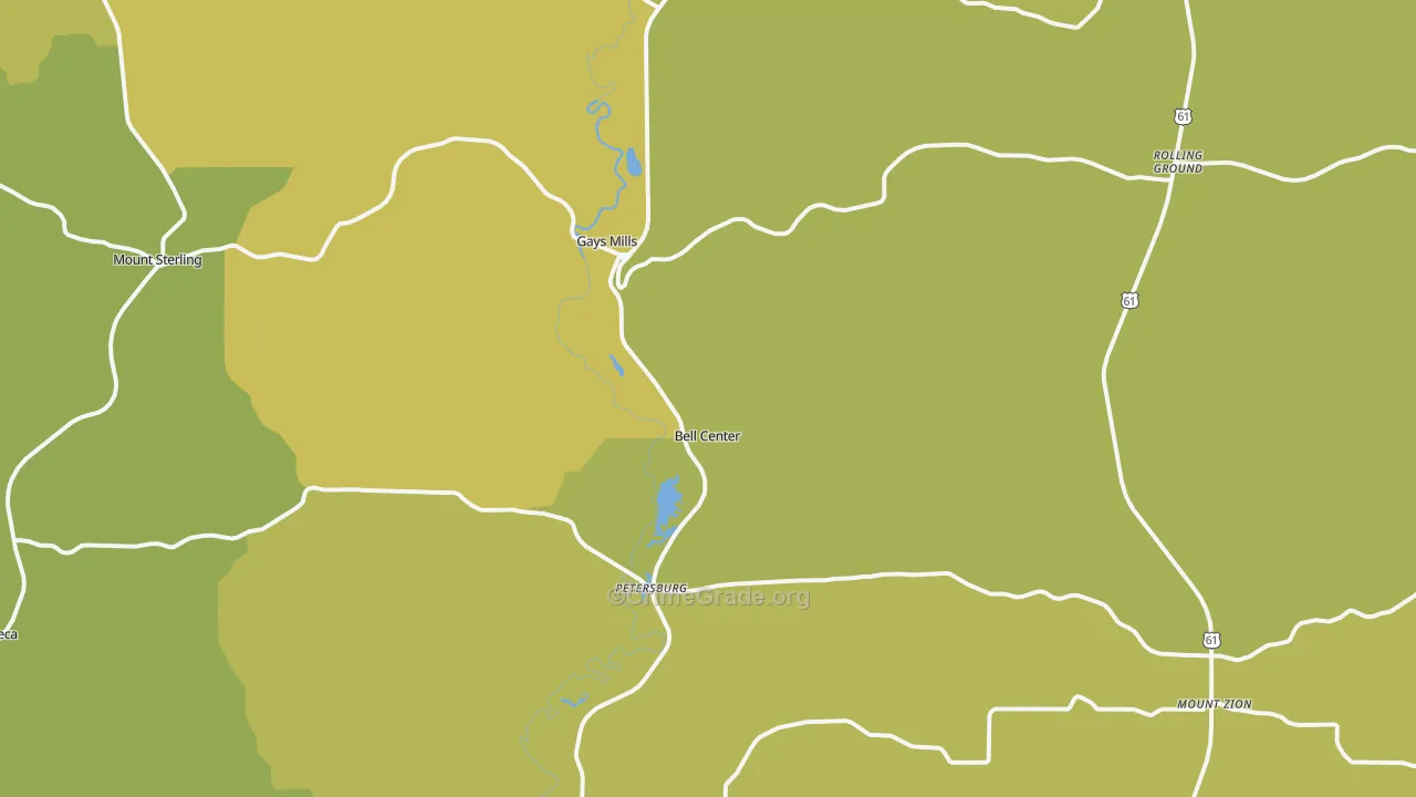 Gays Mills, WI Map of Drug-Related Crime Rates
