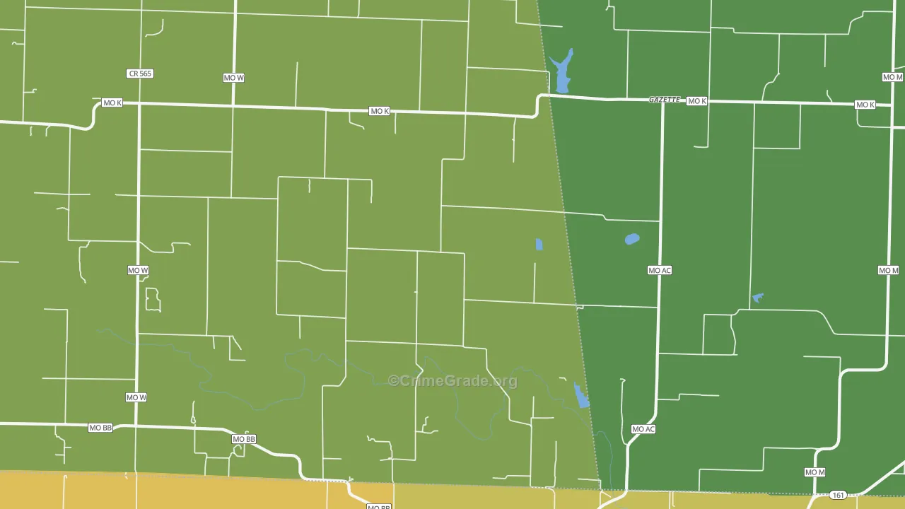Gazette, MO Map of Drug-Related Crime Rates