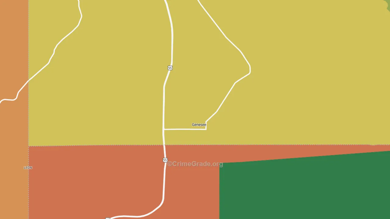 Genesee, ID Map of Drug-Related Crime Rates