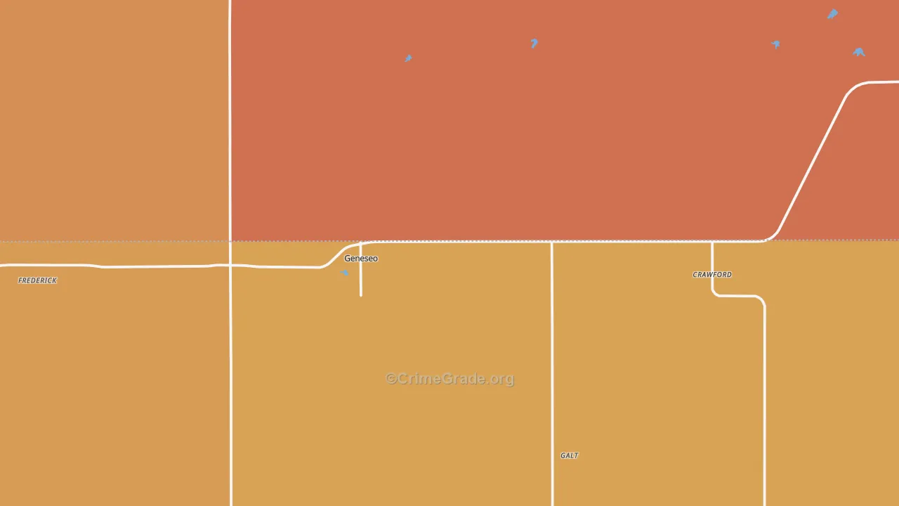 Geneseo, KS Map of Drug-Related Crime Rates