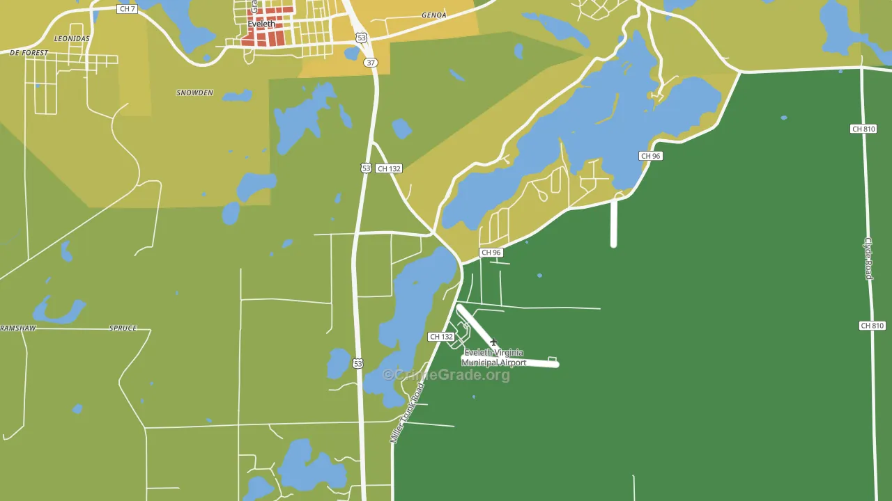 Genoa, MN Map of Drug-Related Crime Rates