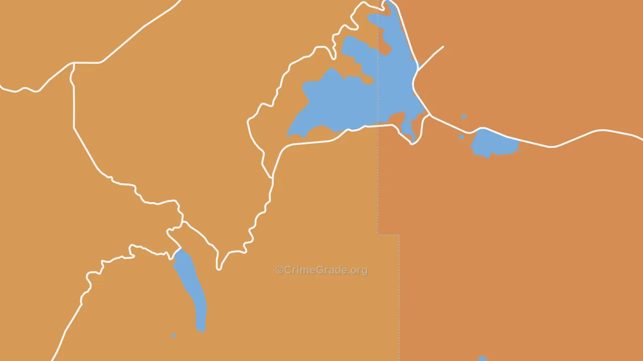 Georgetown, MT Map of Drug-Related Crime Rates