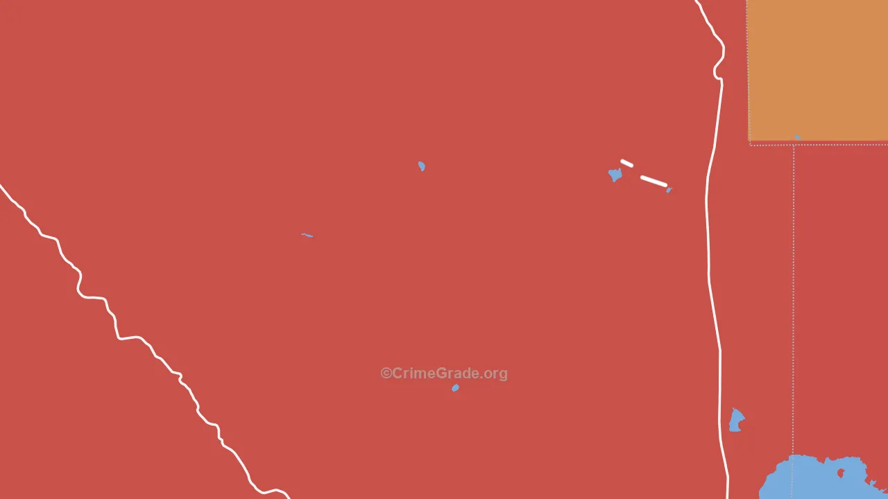 Gerlach, NV Map of Drug-Related Crime Rates