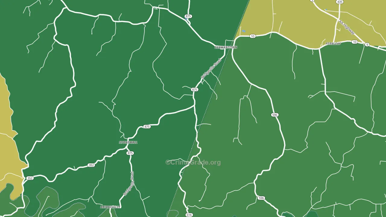 Germantown, KY Map of Drug-Related Crime Rates