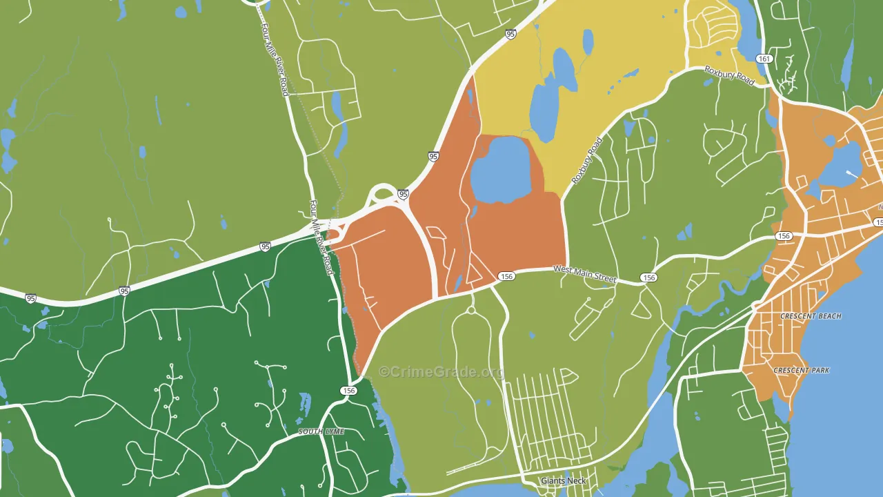 Giants Neck, CT Map of Drug-Related Crime Rates
