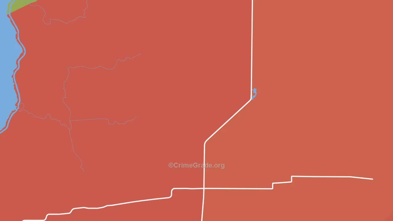 Gibbstown, LA Map of Drug-Related Crime Rates