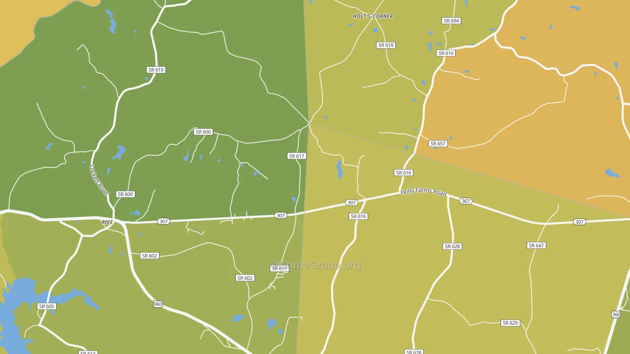 Gills, VA Map of Drug-Related Crime Rates