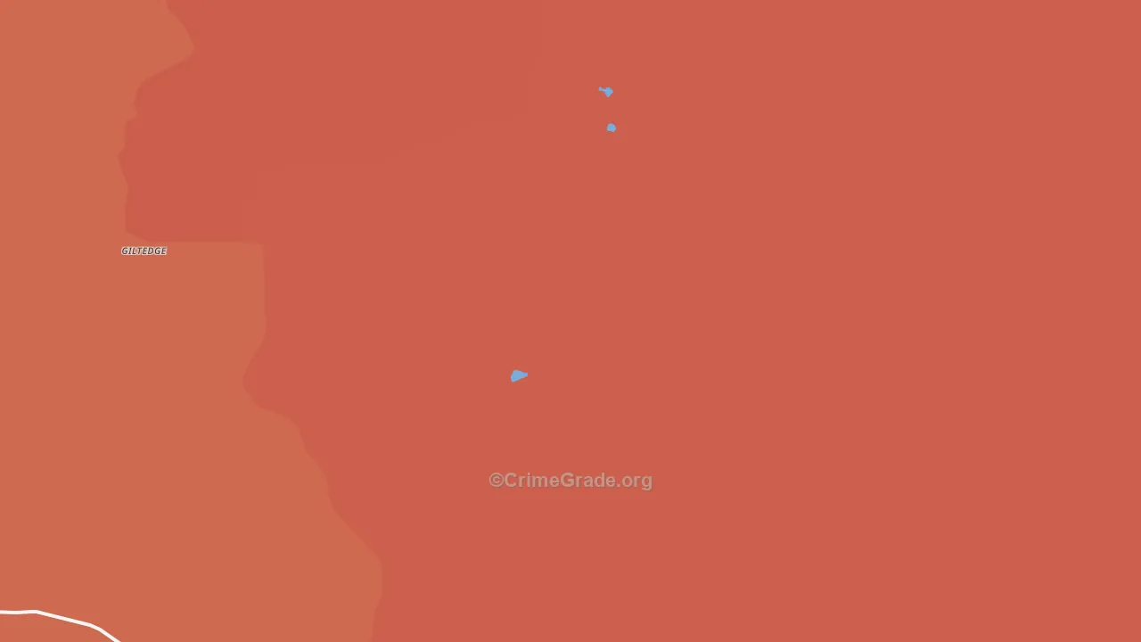 Giltedge, MT Map of Drug-Related Crime Rates