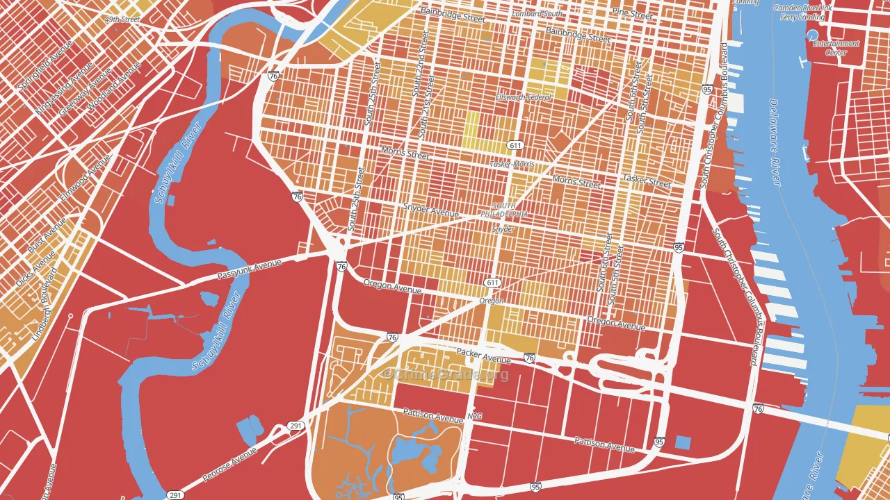 Girard Estates, Philadelphia, PA Map of Drug-Related Crime Rates