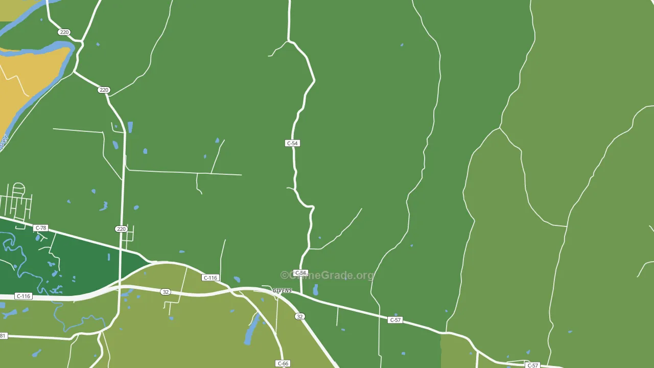 Givens, OH Map of Drug-Related Crime Rates
