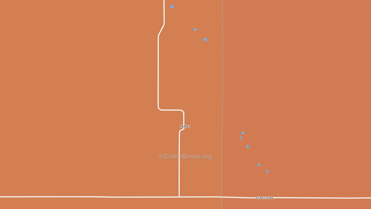 Gladstone, NM Map of Drug-Related Crime Rates