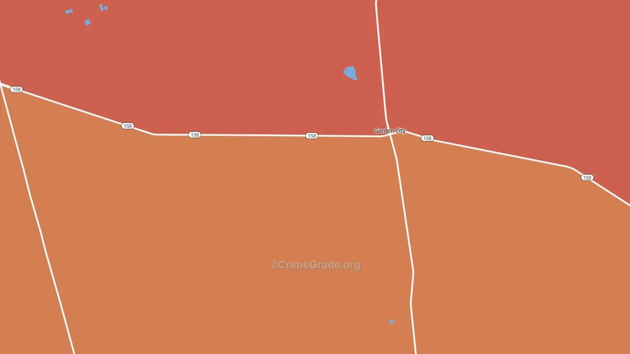 Glasscock County, TX Map of Drug-Related Crime Rates