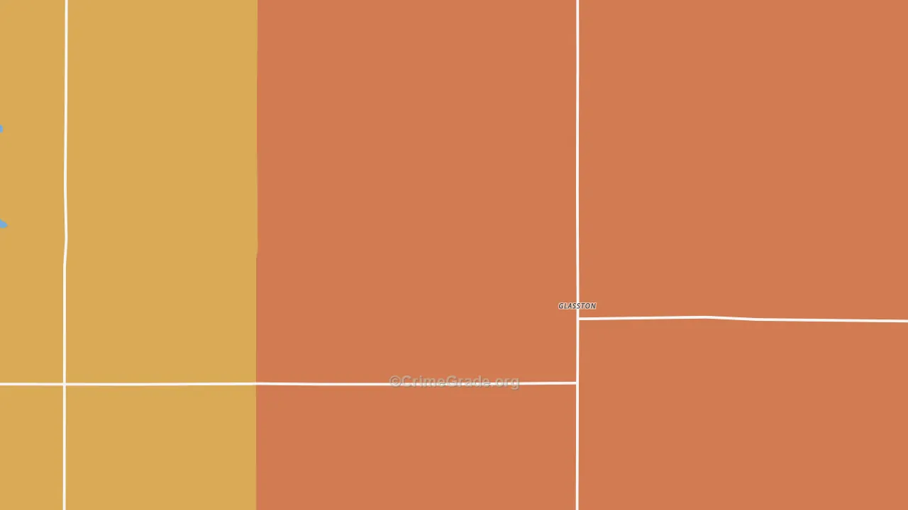 Glasston, ND Map of Drug-Related Crime Rates