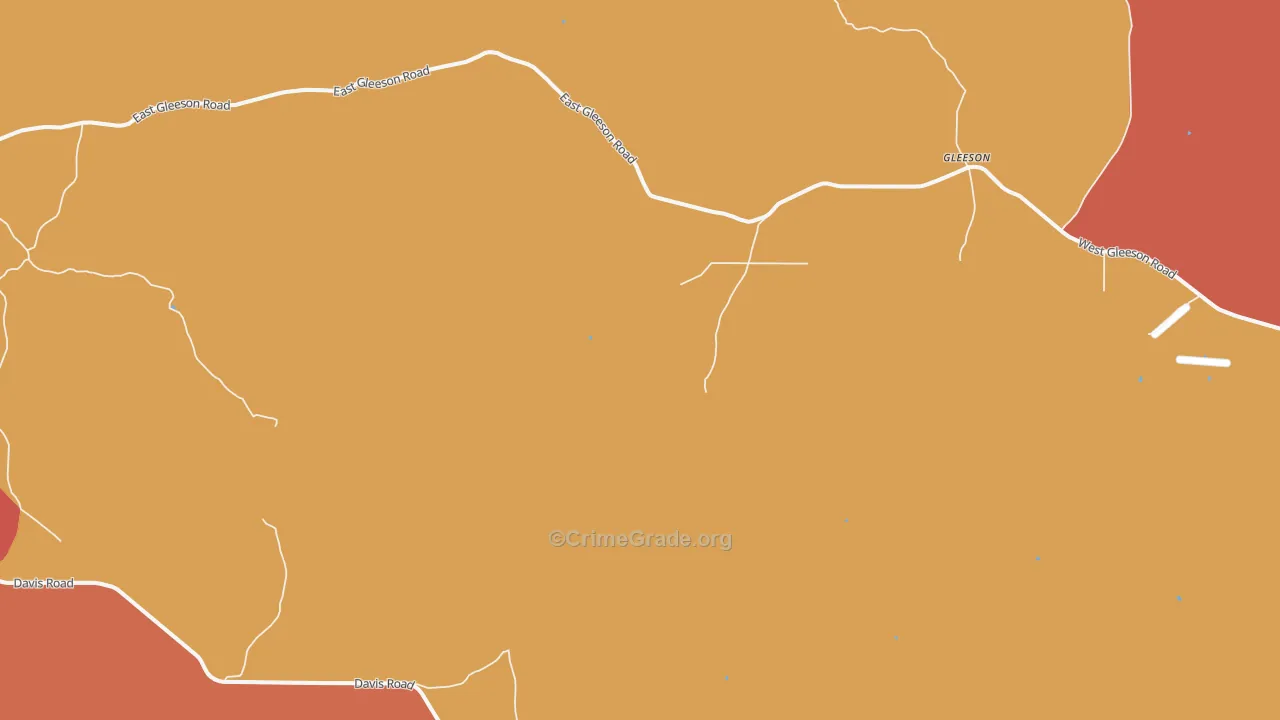 Gleeson, AZ Map of Drug-Related Crime Rates