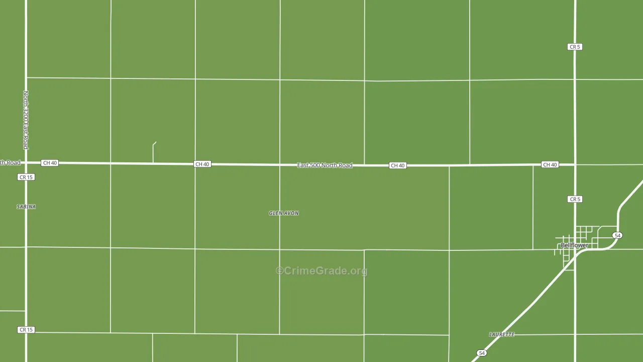 Glen Avon, IL Map of Drug-Related Crime Rates