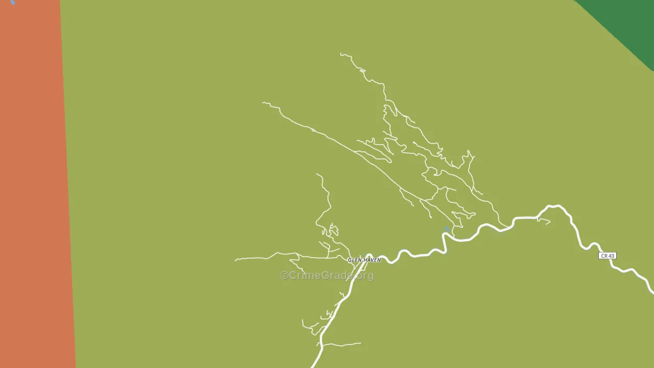 Glen Haven, CO Map of Drug-Related Crime Rates