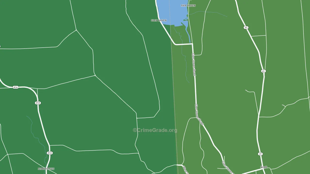 Glen Haven, NY Map of Drug-Related Crime Rates