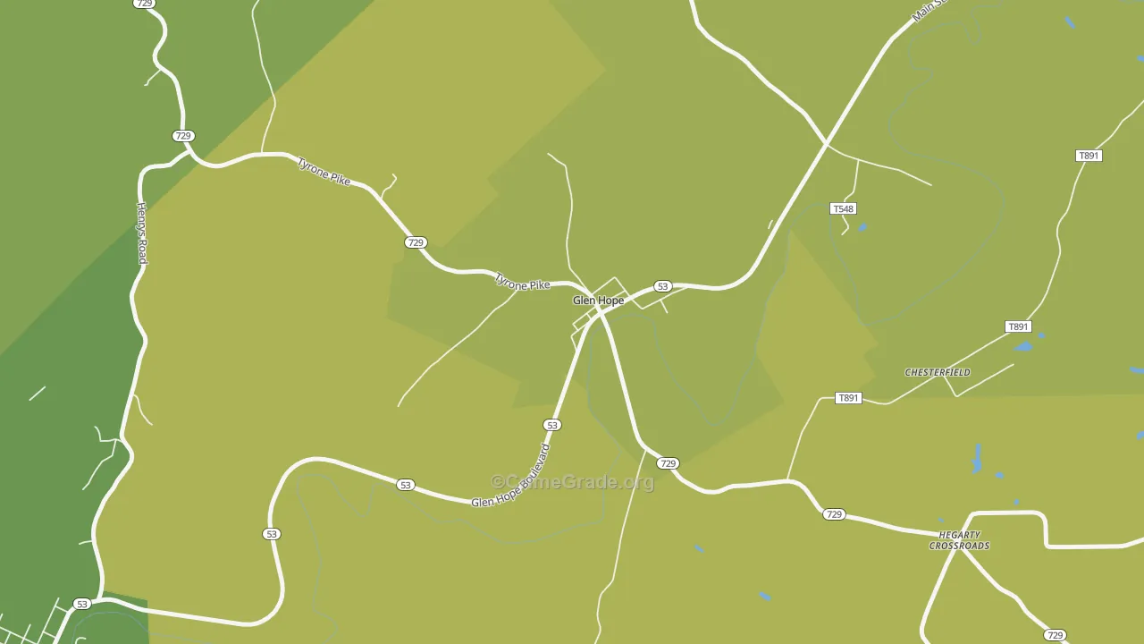 Glen Hope, PA Map of Drug-Related Crime Rates