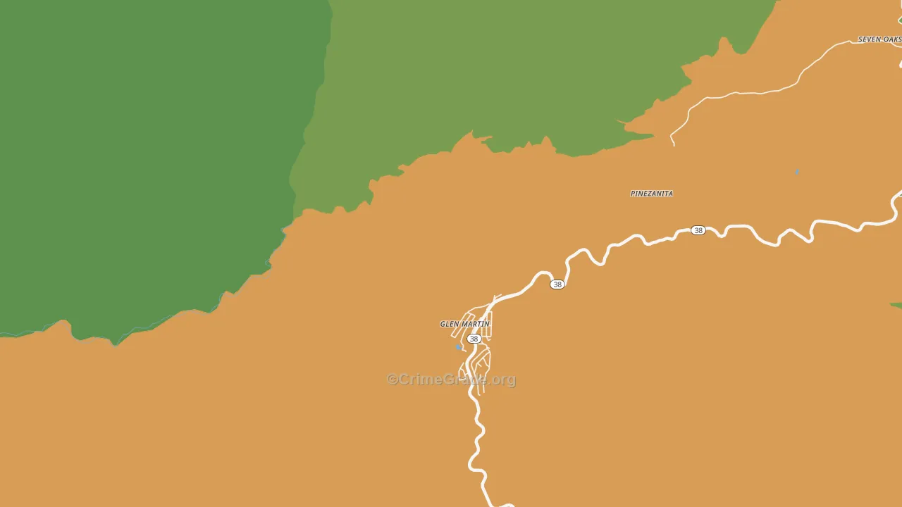 Glen Martin, CA Map of Drug-Related Crime Rates