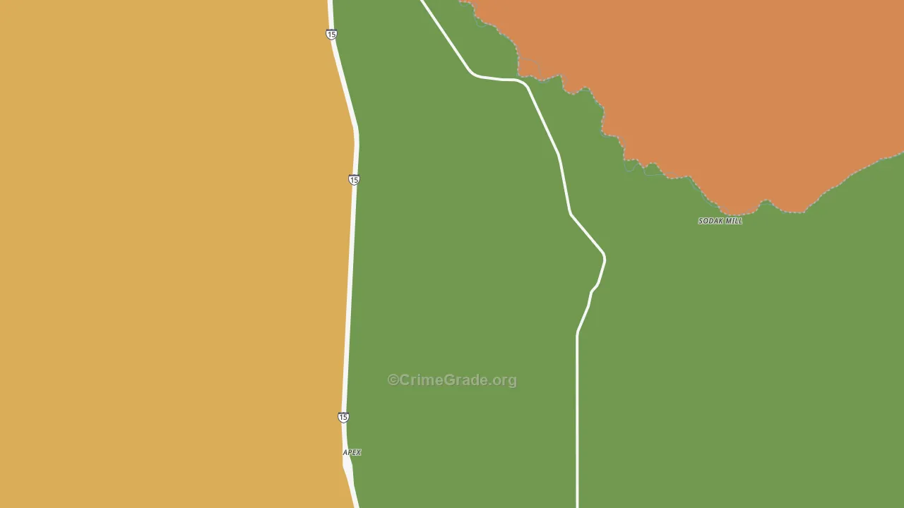 Glen, MT Map of Drug-Related Crime Rates