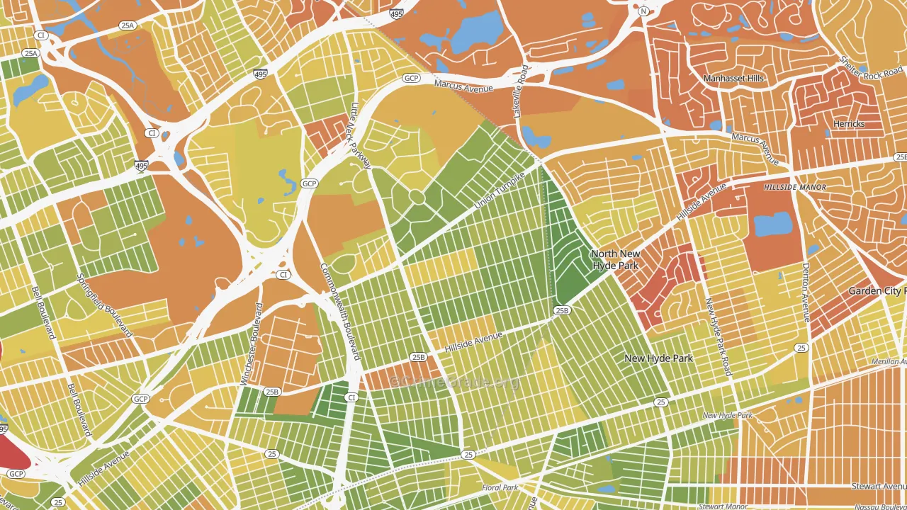 Glen Oaks, Queens, NY Map of Drug-Related Crime Rates