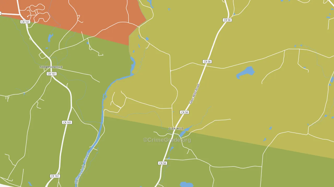 Glen Wild, NY Map of Drug-Related Crime Rates