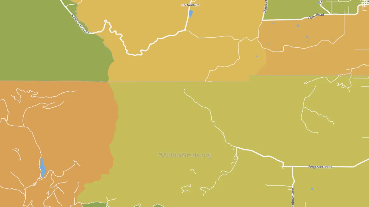Glenbrook, OR Map of Drug-Related Crime Rates
