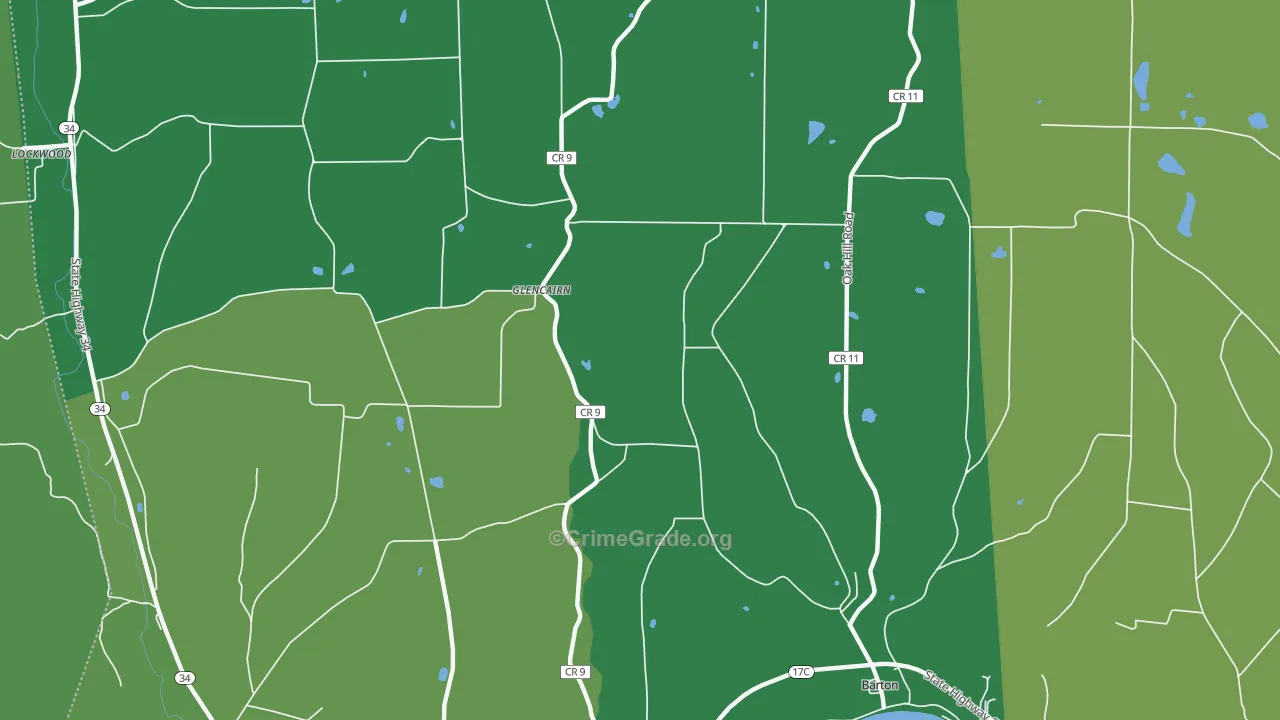 Glencairn, NY Map of Drug-Related Crime Rates
