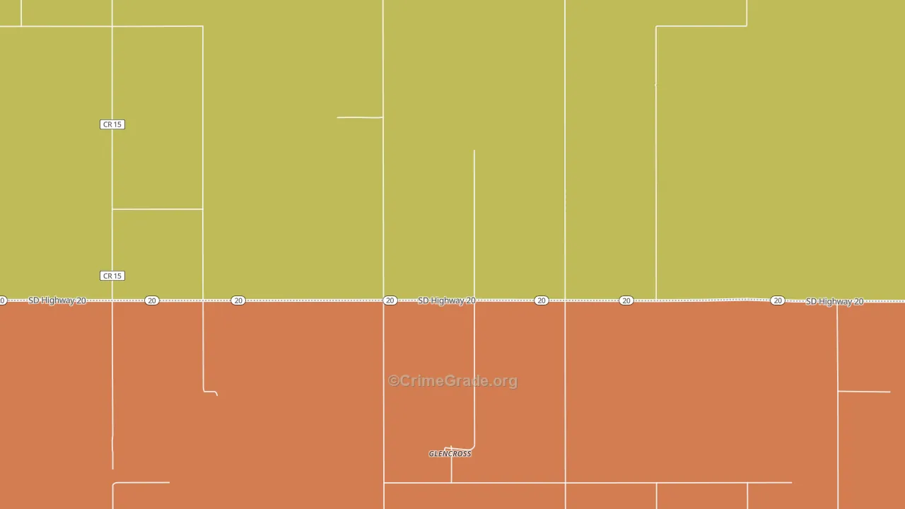 Glencross, SD Map of Drug-Related Crime Rates