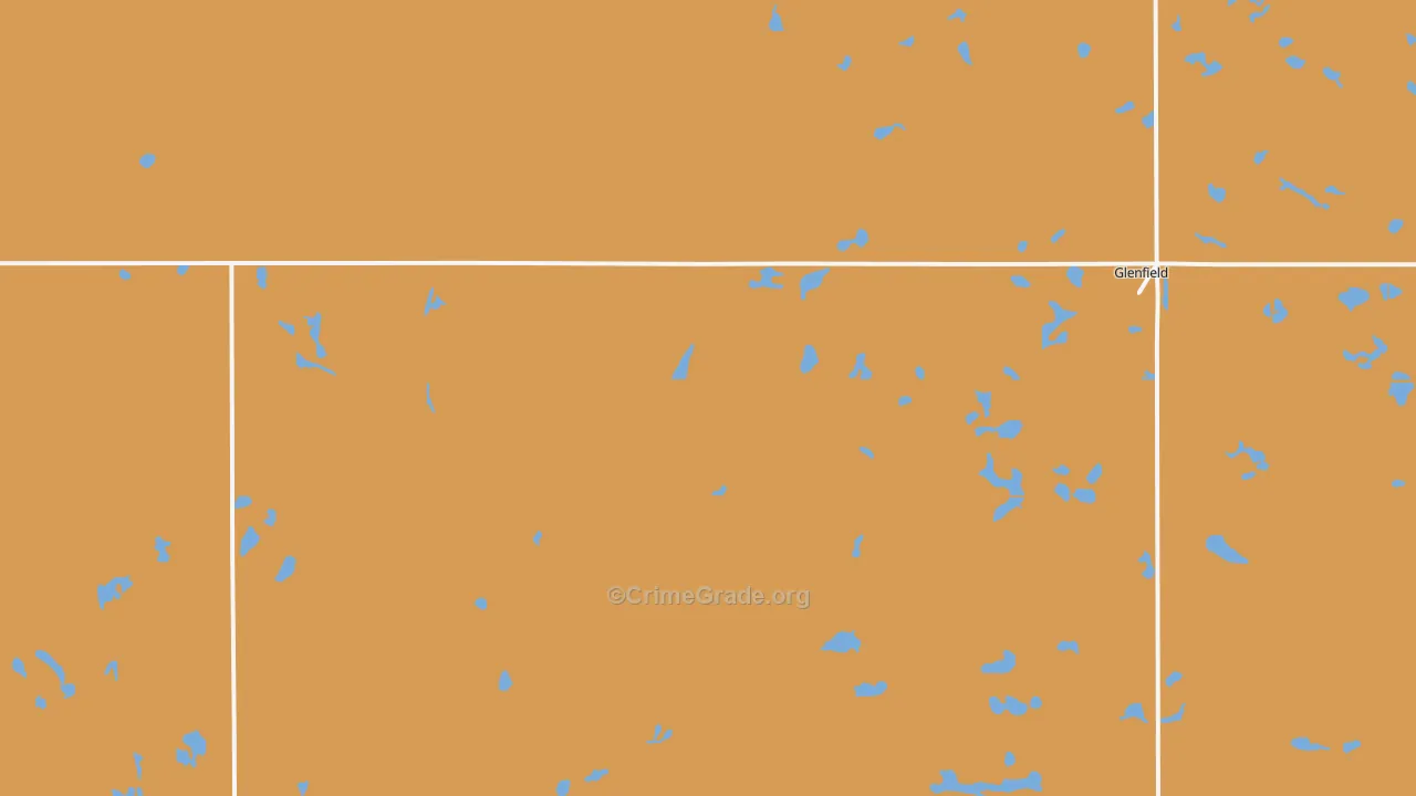 Glenfield, ND Map of Drug-Related Crime Rates