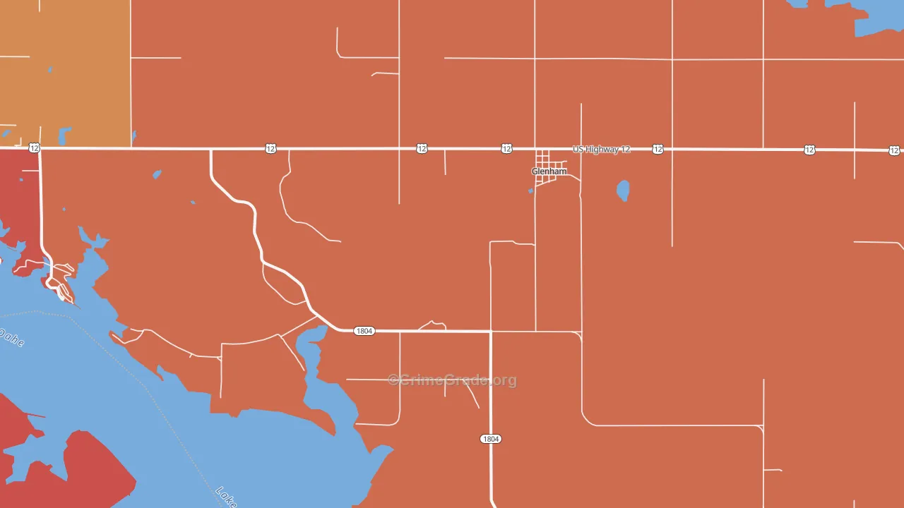 Glenham, SD Map of Drug-Related Crime Rates