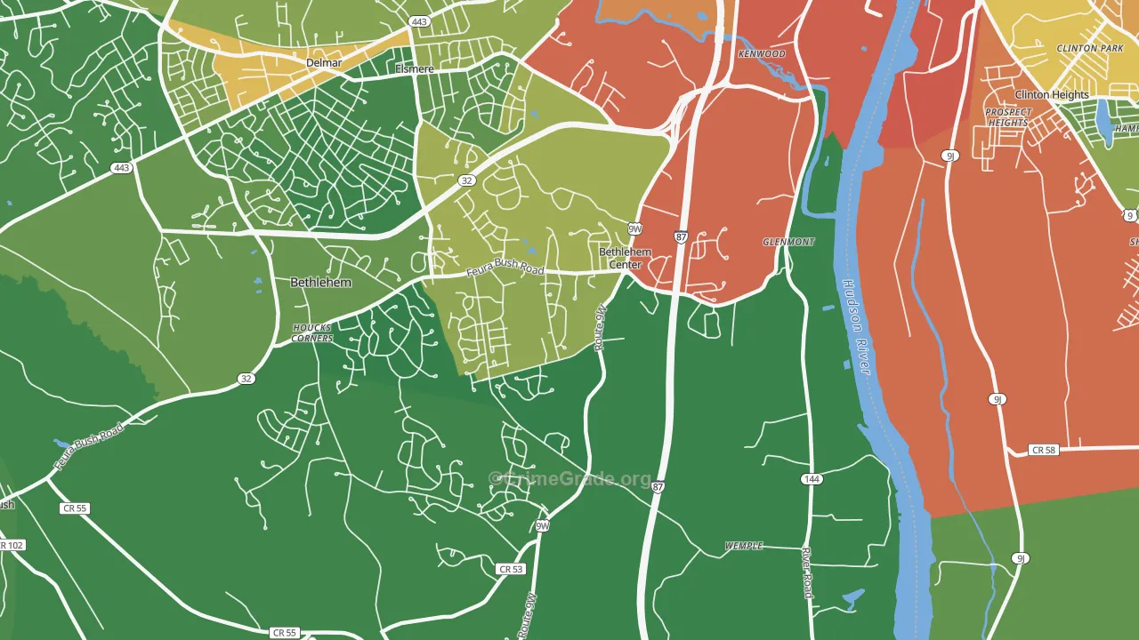 Glenmont, NY Map of Drug-Related Crime Rates