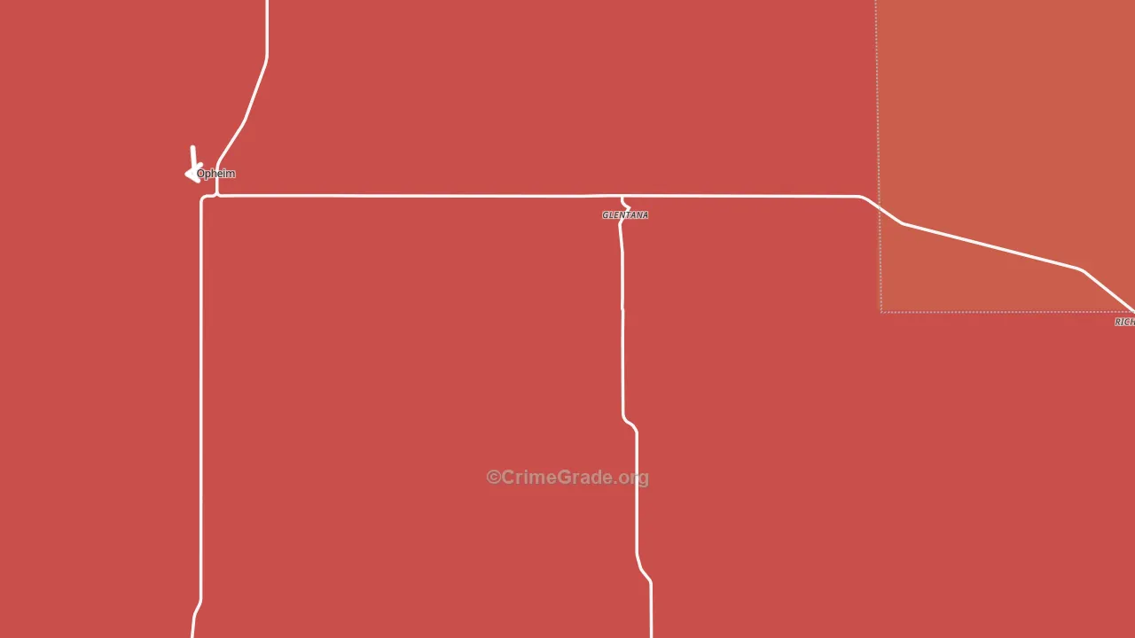 Glentana, MT Map of Drug-Related Crime Rates
