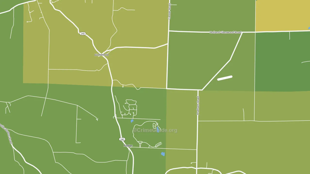 Glenwood, NY Map of Drug-Related Crime Rates