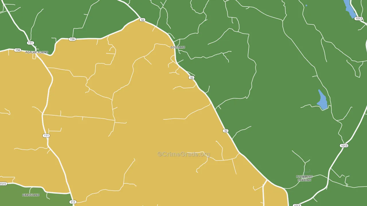 Goddard, KY Map of Drug-Related Crime Rates