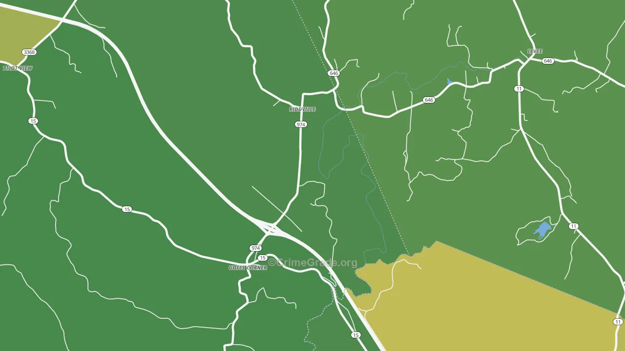 Goffs Corner, KY Map of Drug-Related Crime Rates
