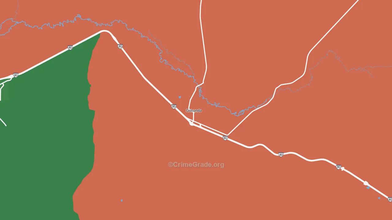 Golconda, NV Map of Drug-Related Crime Rates