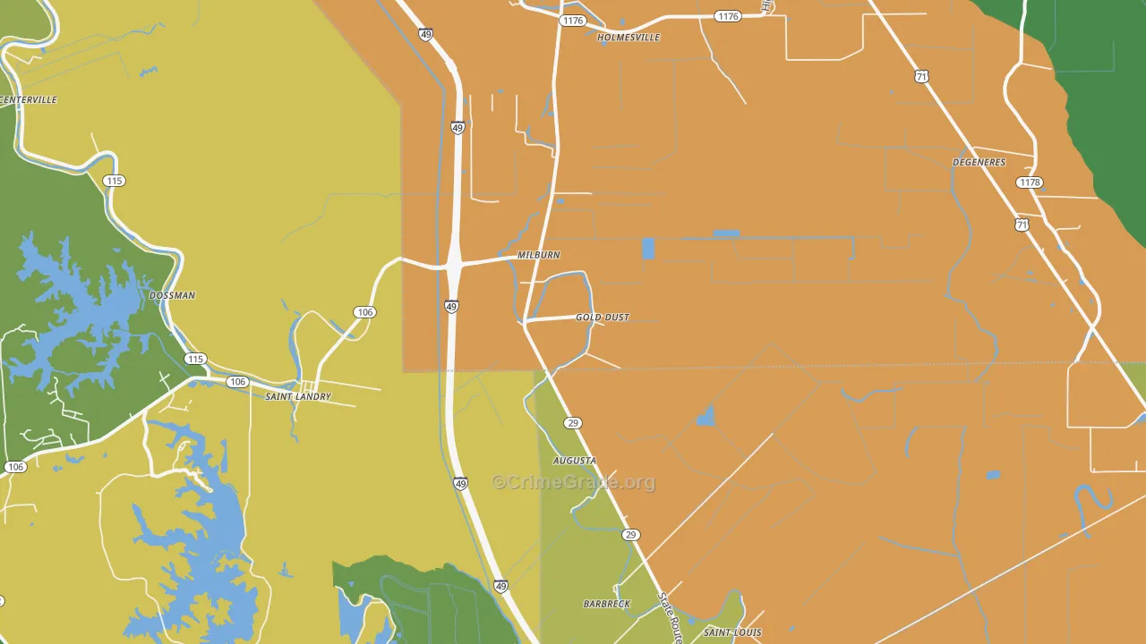 Gold Dust, LA Map of Drug-Related Crime Rates