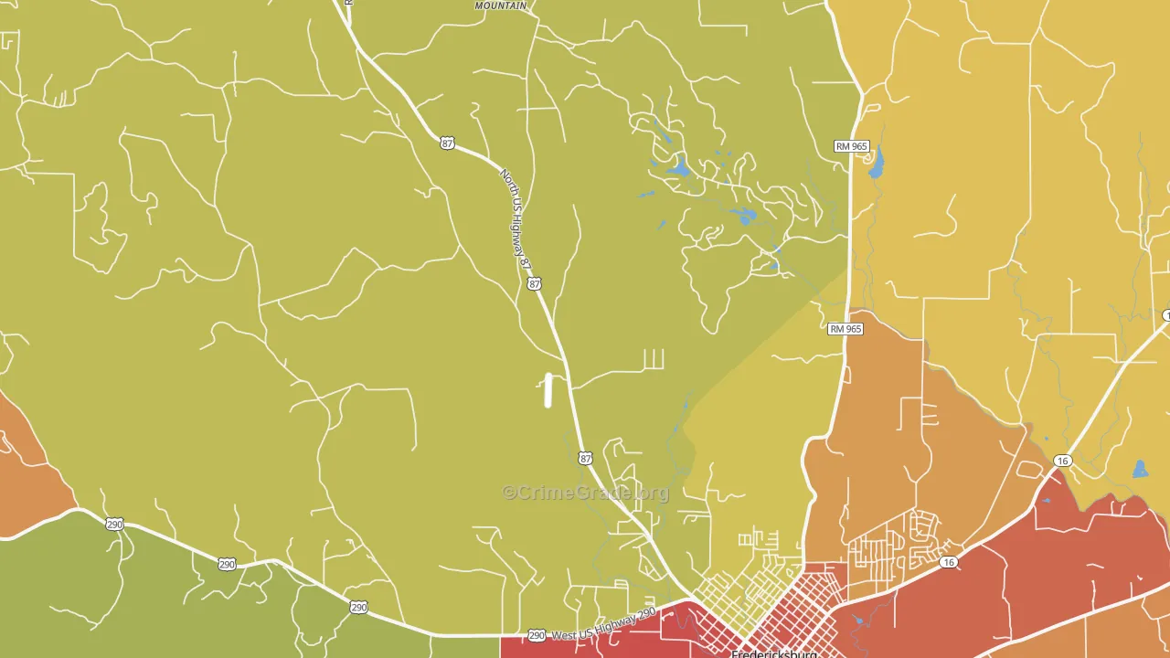 Gold, TX Map of Drug-Related Crime Rates