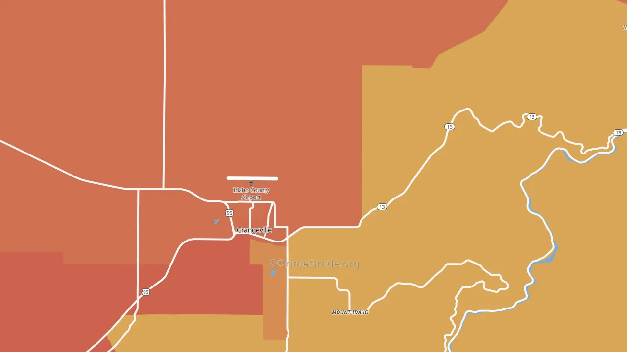 Golden, ID Map of Drug-Related Crime Rates