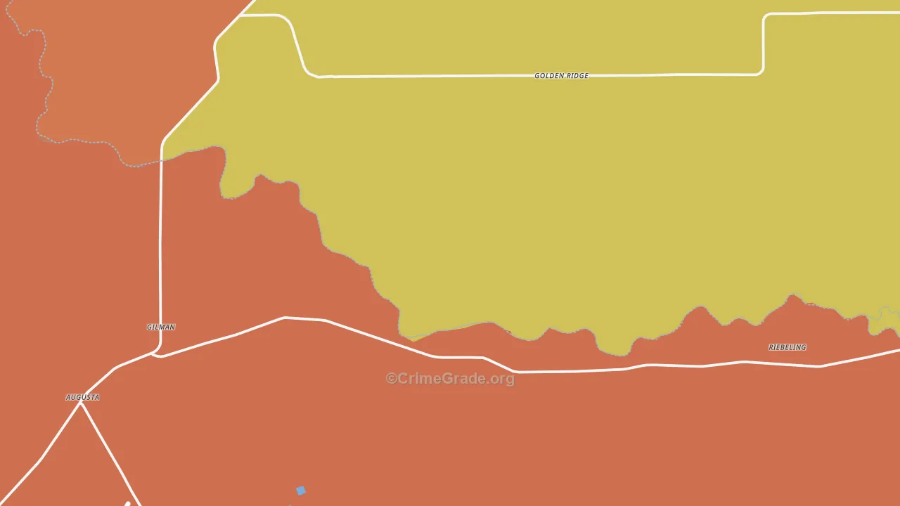 Golden Ridge, MT Map of Drug-Related Crime Rates