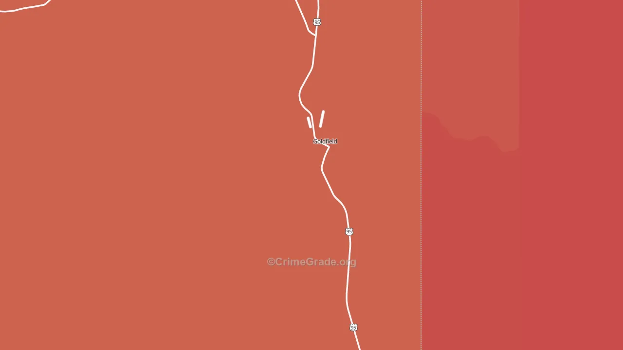 Goldfield, NV Map of Drug-Related Crime Rates