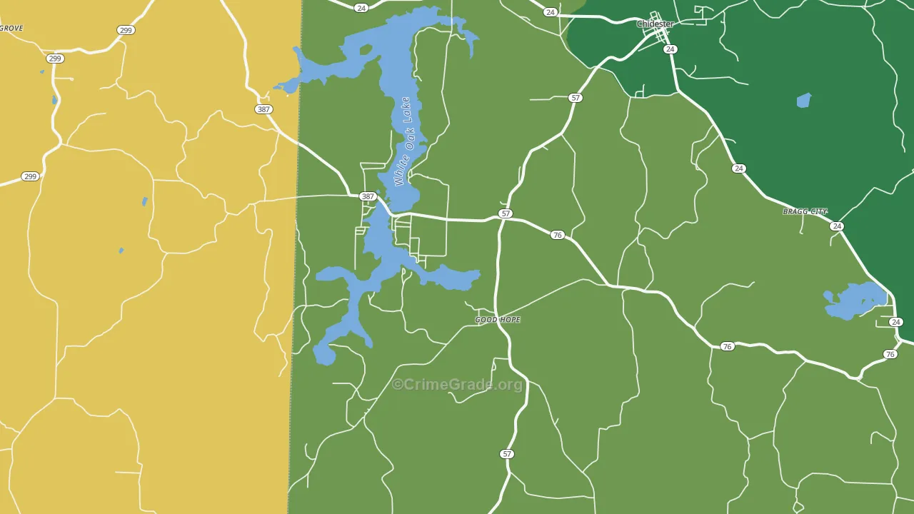 Good Hope, AR Map of Drug-Related Crime Rates