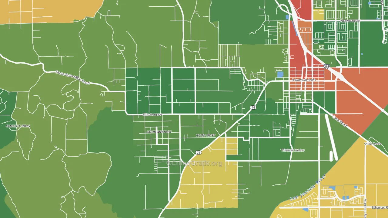 Good Hope, CA Map of Drug-Related Crime Rates