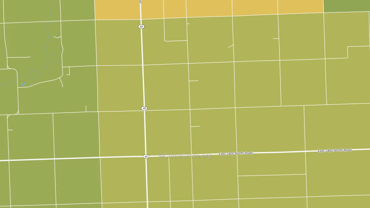 Goodwine, IL Map of Drug-Related Crime Rates