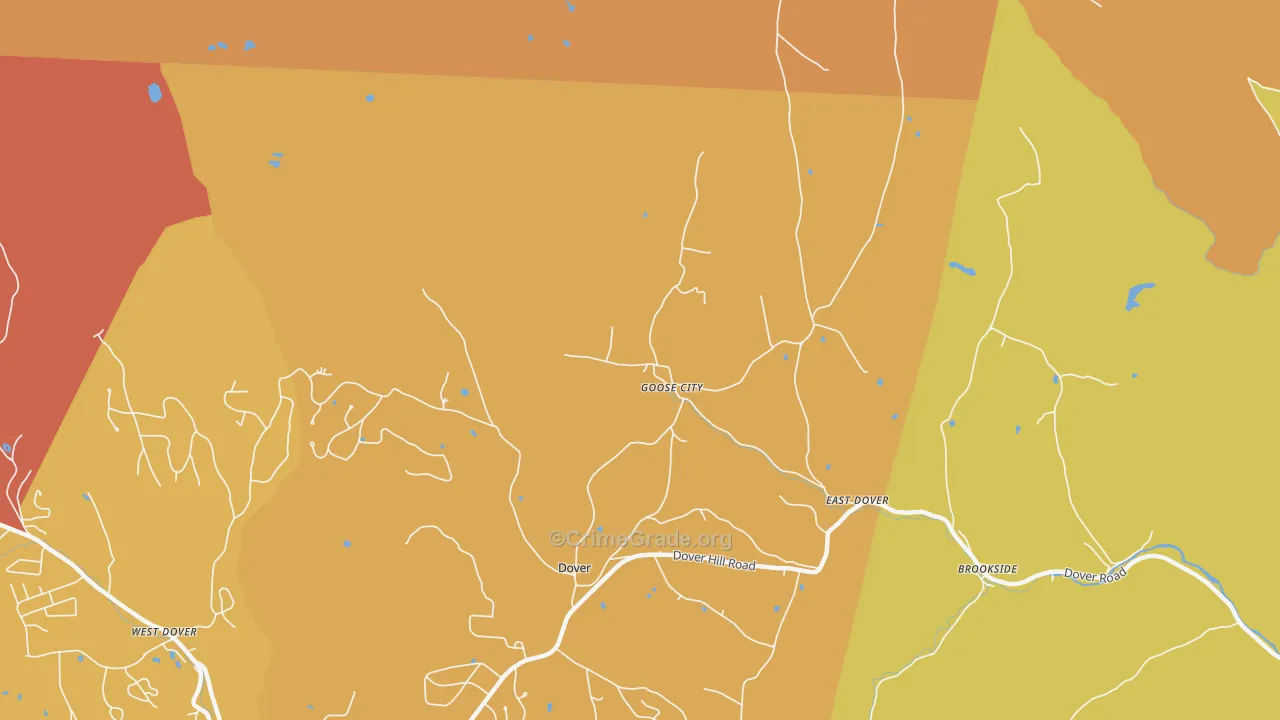 Goose City, VT Map of Drug-Related Crime Rates
