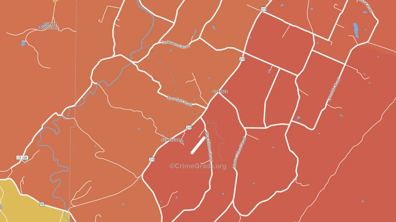 Gortner, MD Map of Drug-Related Crime Rates